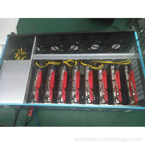6GPU Ethereum Mining Rig with Power Supply Motherboard
